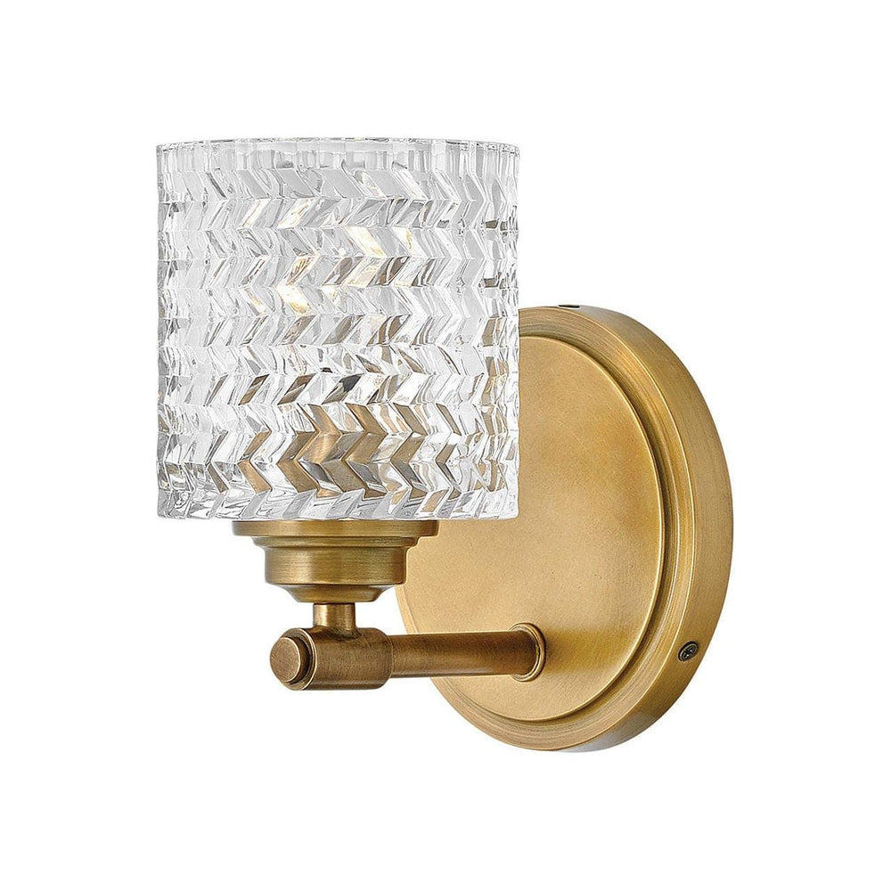 Elle - Single Light Vanity-Hinkley Lighting-HINKLEY-5040HB-Bathroom VanityBrass-2-France and Son