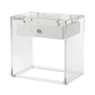 Generation (Faux Carrara) Side Table-Theodore Alexander-THEO-5051-003-Side Tables-1-France and Son
