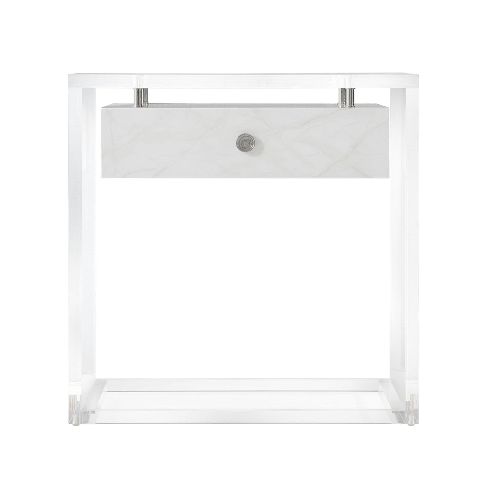 Generation (Faux Carrara) Side Table-Theodore Alexander-THEO-5051-003-Side Tables-4-France and Son