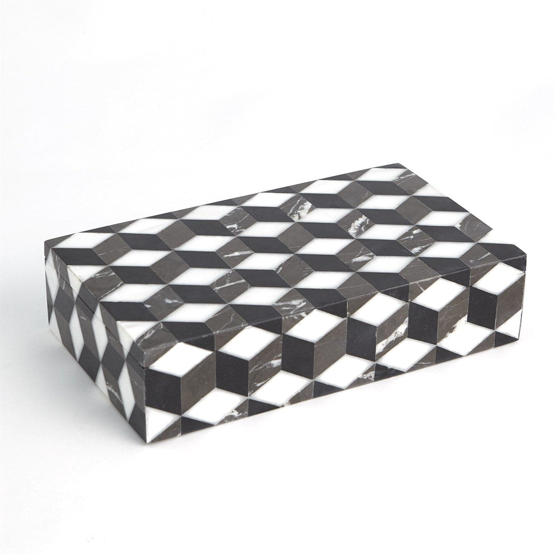 Escher Marble Box - Large-Global Views-GVSA-9.93565-Baskets & Boxes-1-France and Son