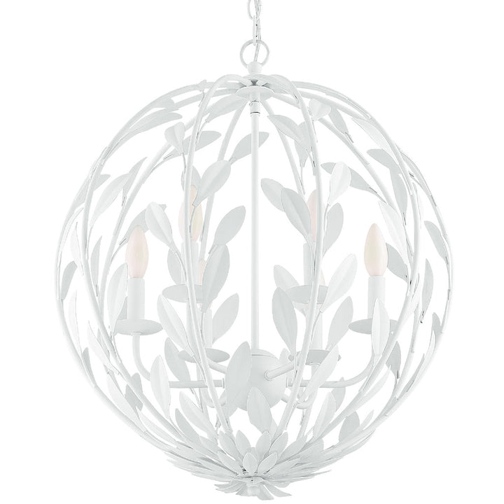 Broche 6 Light Sphere Chandelier-Crystorama Lighting Company-CRYSTO-506-MT-Chandeliers-3-France and Son