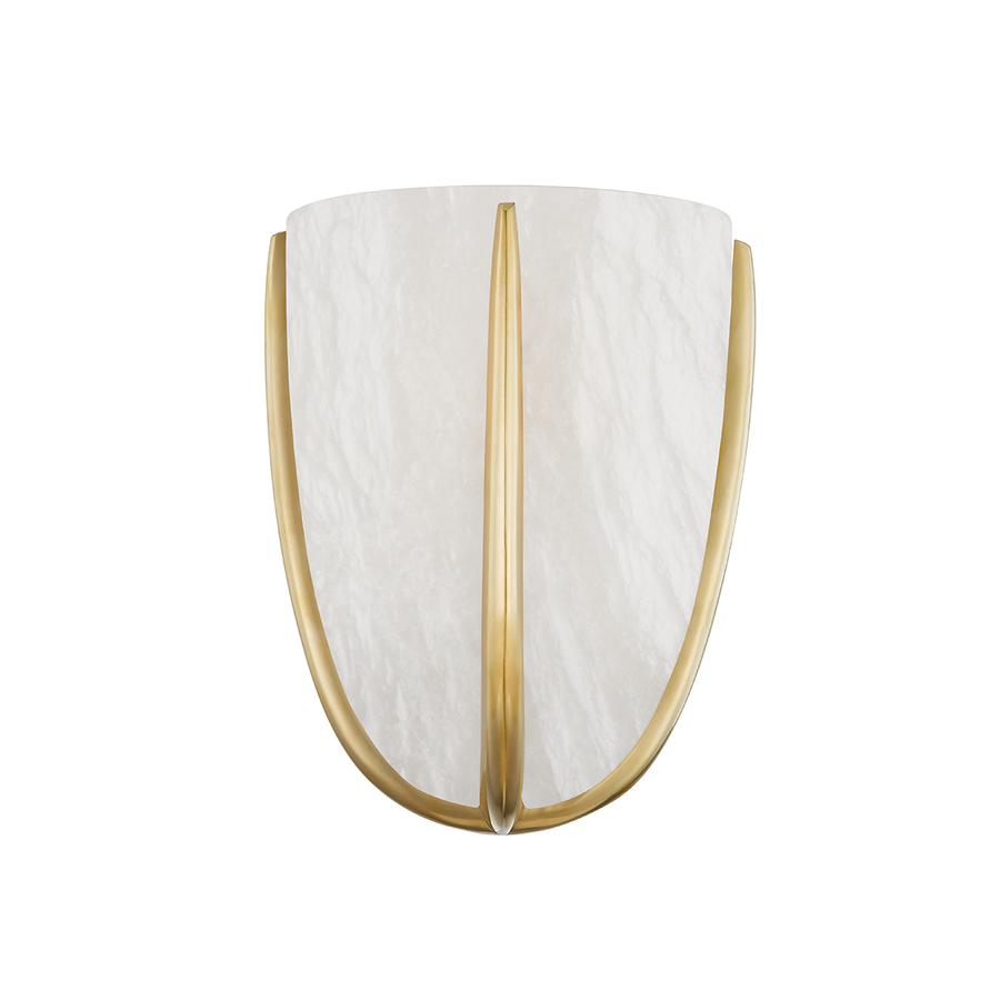 Wheatley 1 Light Wall Sconce-Hudson Valley-HVL-3500-AGB-Outdoor Wall SconcesAged Brass-1-France and Son