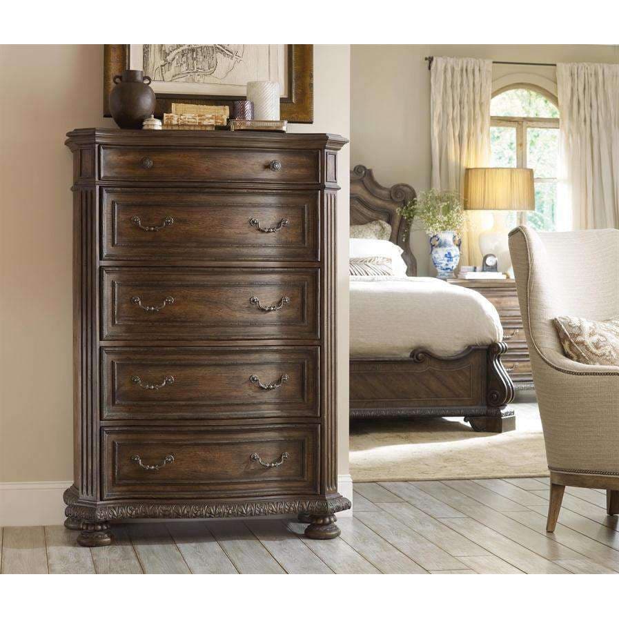 Rhapsody Five Drawer Chest-Hooker-HOOKER-5070-90010-Dressers-3-France and Son