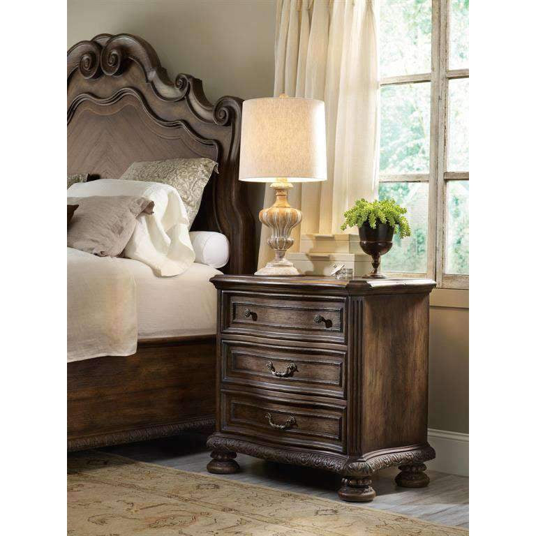 Rhapsody Three Drawer Nightstand-Hooker-HOOKER-5070-90016-Nightstands-2-France and Son