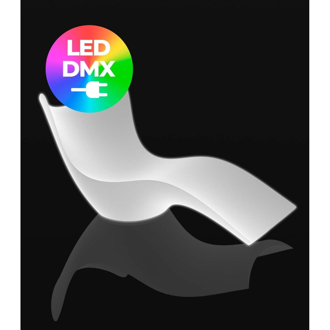 Surf Sun Chaise with Light By Vondom-Vondom-VONDOM-51011D-Outdoor ChaisesLED RGBW DMX Cable-8-France and Son