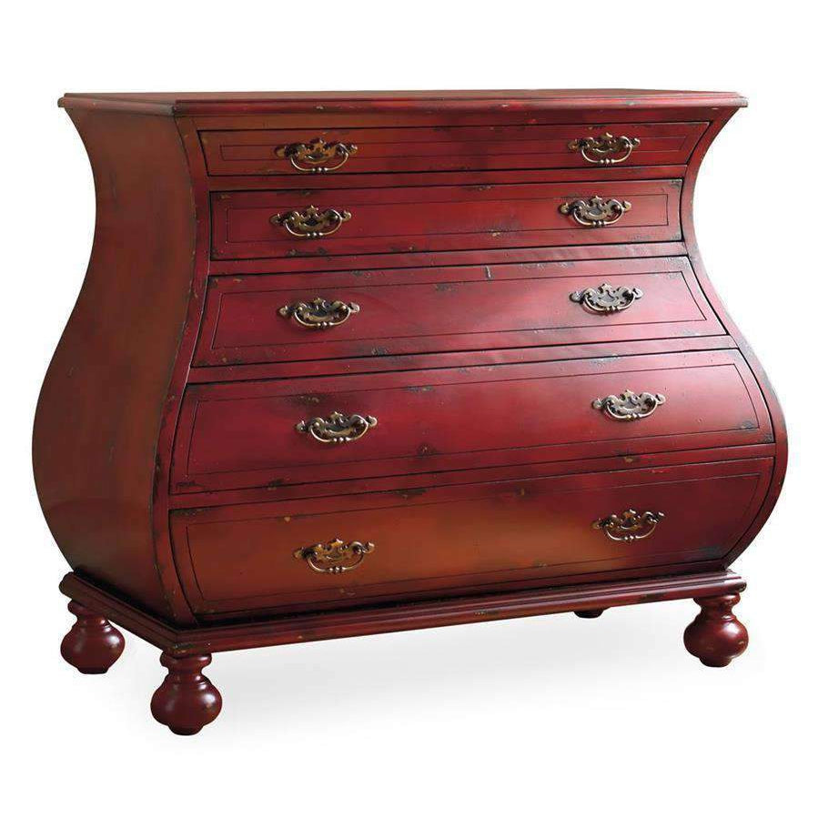 Red Bombe Chest-Hooker-HOOKER-5102-85001-Dressers-1-France and Son
