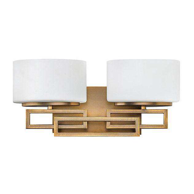 Bath Lanza Bath Two Light Brushed Bronze-Hinkley Lighting-HINKLEY-5102BR-LED-Bathroom Lighting-1-France and Son