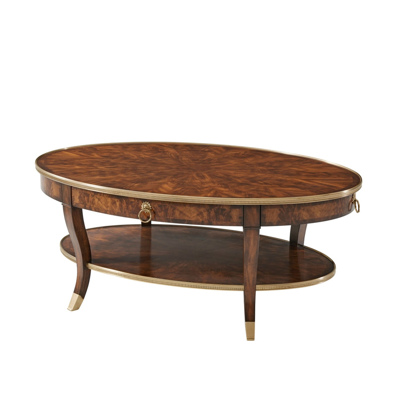 Around in Circles Cocktail Table-Theodore Alexander-THEO-5105-158-Coffee Tables-1-France and Son