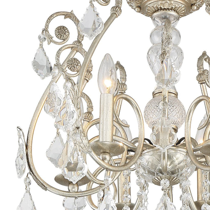 Regis 6 Light Clear Hand Cut Crystal Semi-Flush-Crystorama Lighting Company-CRYSTO-5115-OS-CL-MWP_CEILING-Flush Mounts-3-France and Son
