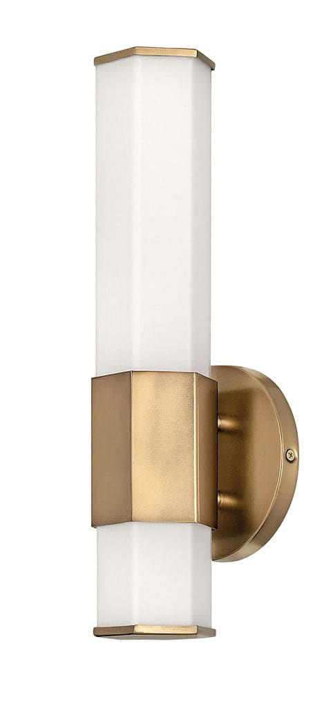 Bath Facet - Small LED Sconce-Hinkley Lighting-HINKLEY-51150HB-Wall SconcesHeritage Brass-2-France and Son
