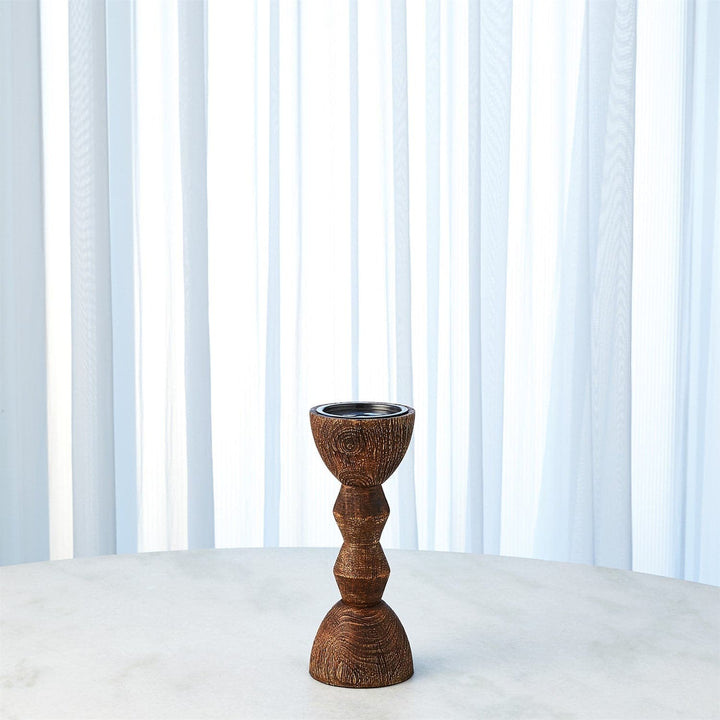 Mara Candle Holders-Global Views-GVSA-NW7.90026-Candle HoldersBrown-Small-6-France and Son