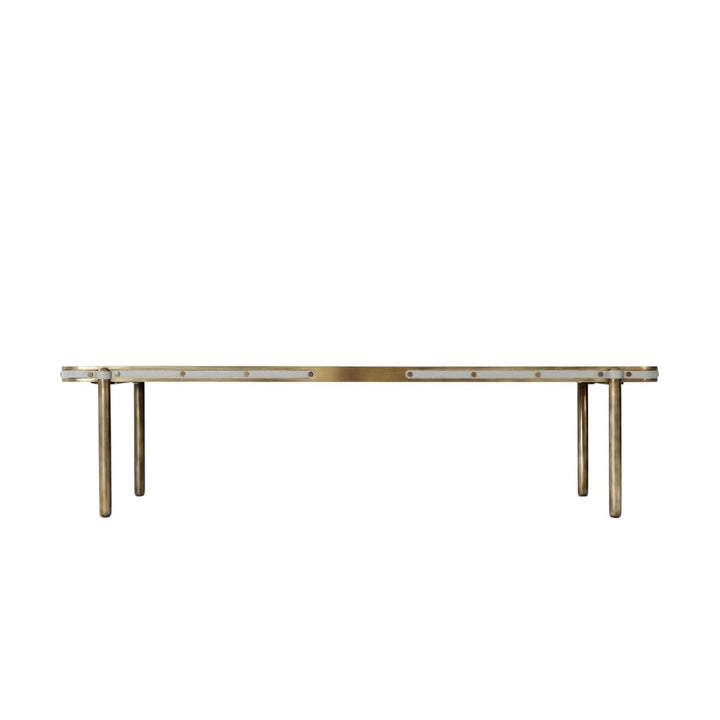 Iconic Rectangle Cocktail Table-Theodore Alexander-THEO-5129-028-Coffee TablesMarble-3-France and Son