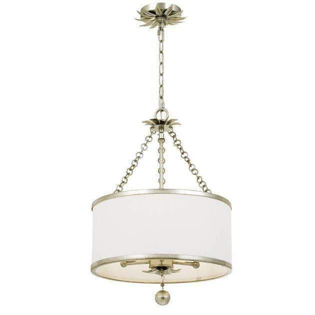 Broche 3 Light Chandelier-Crystorama Lighting Company-CRYSTO-513-SA-ChandeliersAntique Silver-2-France and Son