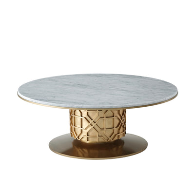Colter Cocktail Table-Theodore Alexander-THEO-5142-001-Coffee TablesMarble-1-France and Son