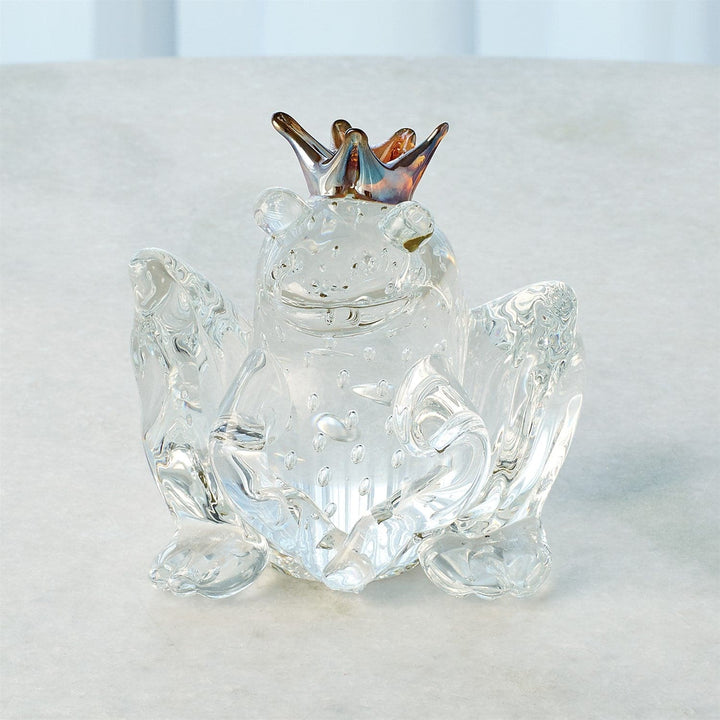 Frog Prince Clear With Bubbles-Global Views-GVSA-6.60547-Decorative Objects-2-France and Son