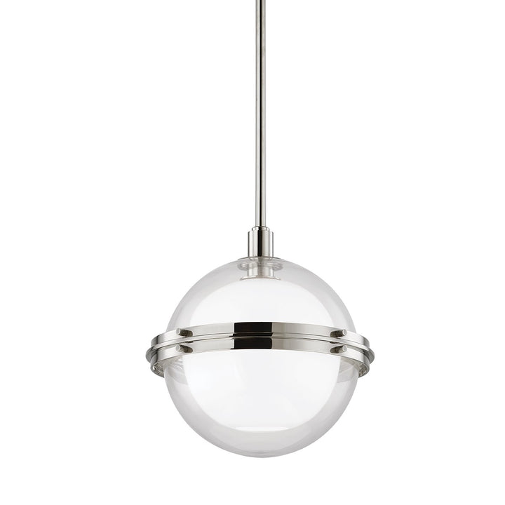 Northport Pendant Small-Hudson Valley-HVL-6514-PN-PendantsPolished Nickel-3-France and Son