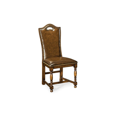 Casual High Back Side Chair-Jonathan Charles-JCHARLES-493381-SC-DTM-F400-Dining ChairsMedium Driftwood & Shambala-3-France and Son