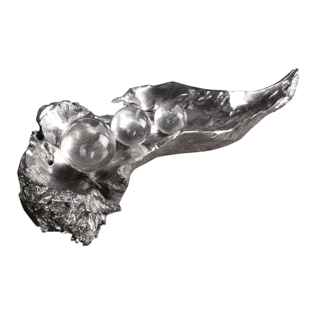 Three Peas In A Pod Metallic Sculpture-Uttermost-UTTM-20134-Decor-1-France and Son