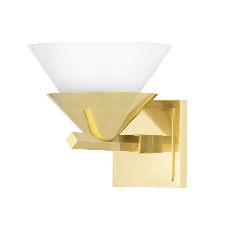Stillwell 1 Light Wall Sconce-Hudson Valley-HVL-6401-AGB-Wall LightingAged Brass-1-France and Son