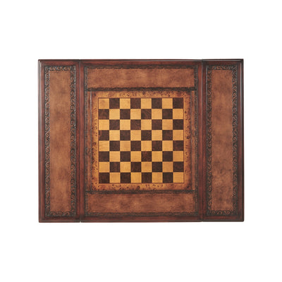 Spiral Turned Games Table-Theodore Alexander-THEO-5200-002BN-Game Tables-5-France and Son