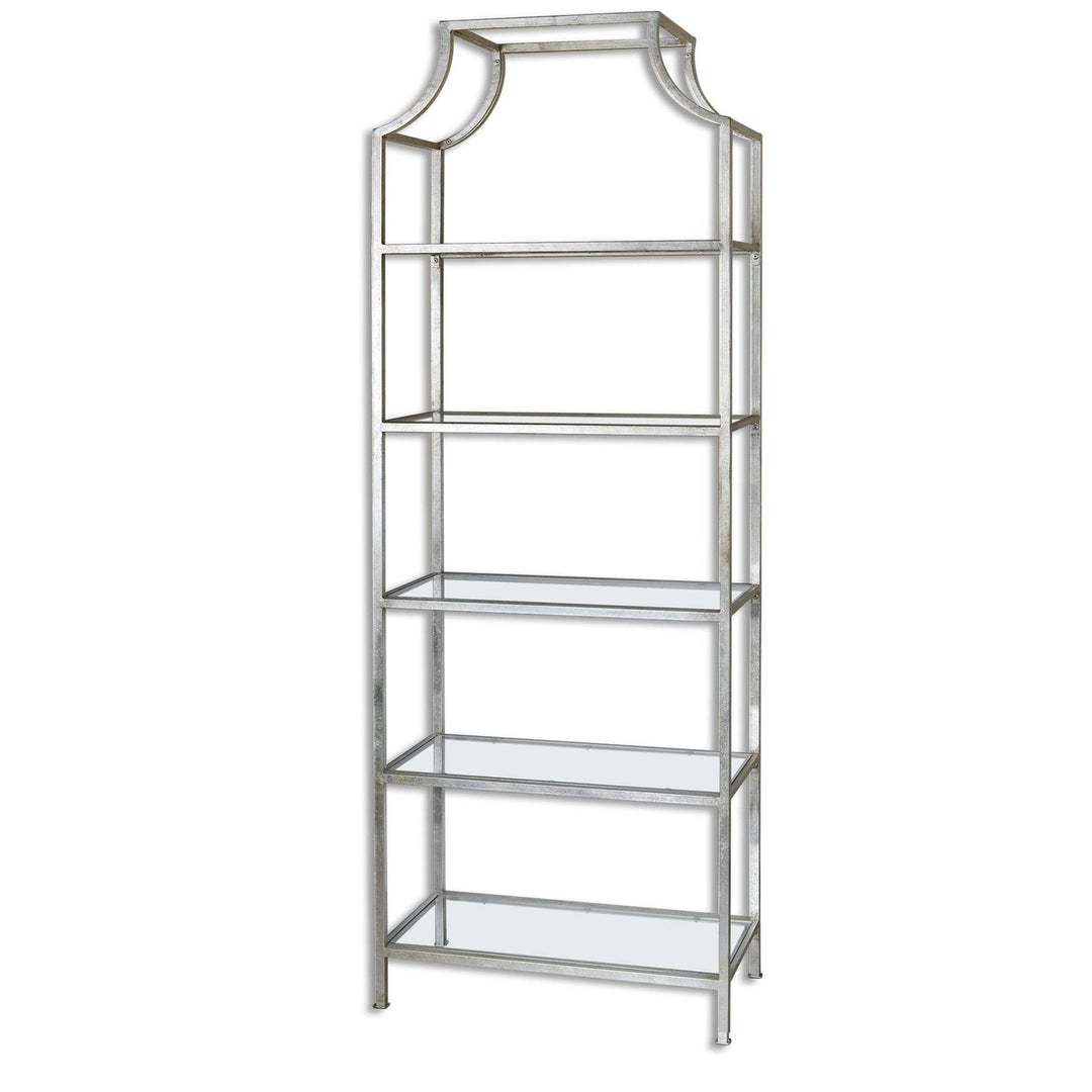 Aurelie Silver Etagere-Uttermost-UTTM-24514-Bookcases & Cabinets-1-France and Son