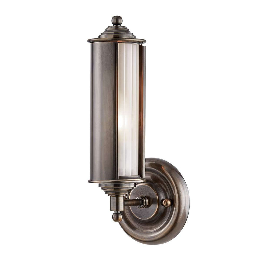 Classic No.1 1 Light Wall Sconce-Hudson Valley-HVL-MDS103-DB-Wall LightingBlack-2-France and Son