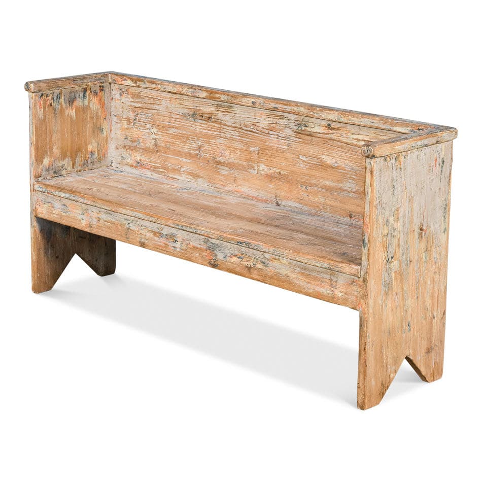 Beach House Bench-SARREID-SARREID-52696-BenchesBroken Grey-2-France and Son