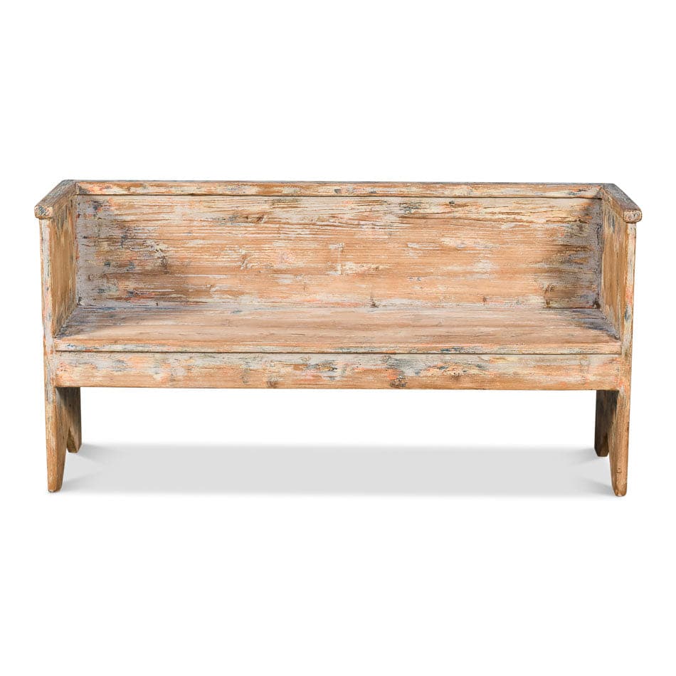 Beach House Bench-SARREID-SARREID-52697-BenchesBroken White-3-France and Son