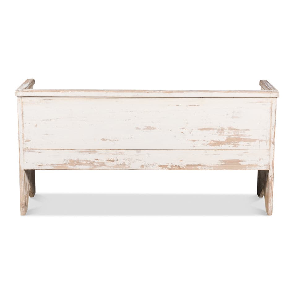 Beach House Bench-SARREID-SARREID-52697-BenchesBroken White-4-France and Son