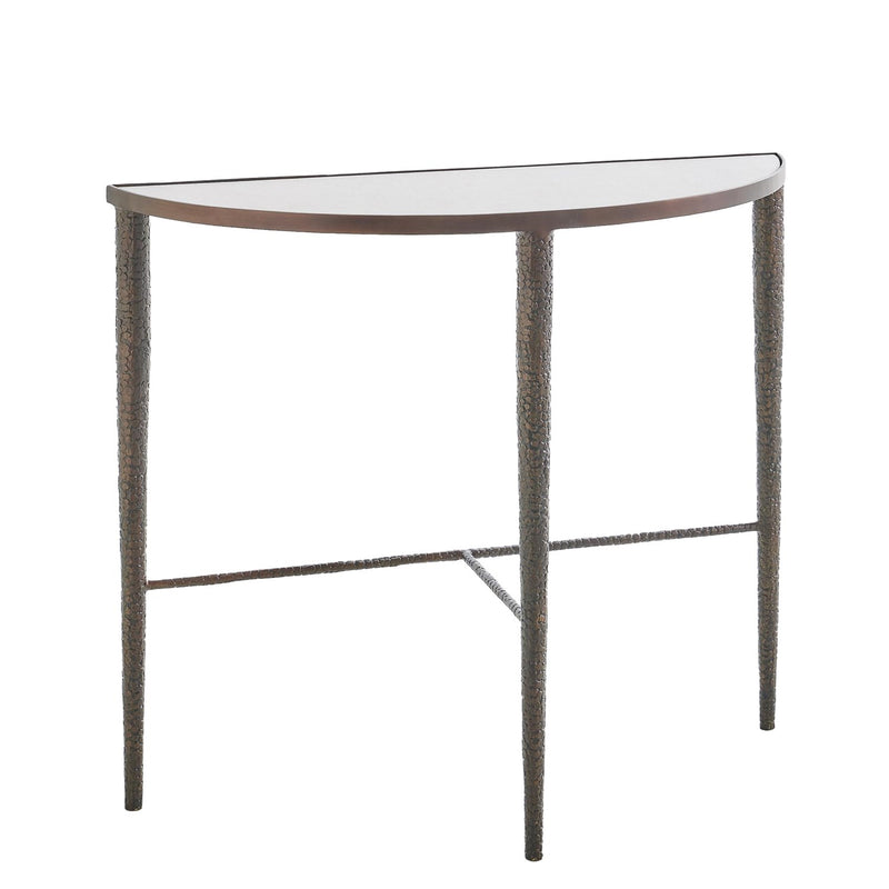 Hammered Console Table-Global Views-GVSA-7.91144-Console TablesBronze With White Marble-2-France and Son