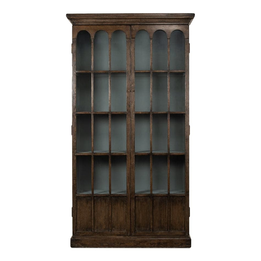 Refined Arches Tall Bookcase-SARREID-SARREID-52744-Bookcases & Cabinets-1-France and Son