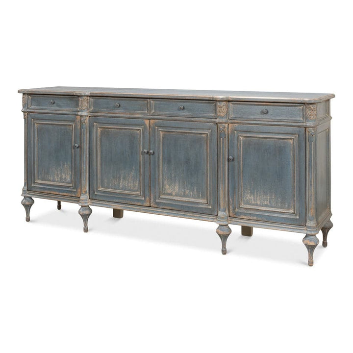 Lilac Sideboard, Blue Finish-SARREID-SARREID-52760-Sideboards & Credenzas-4-France and Son