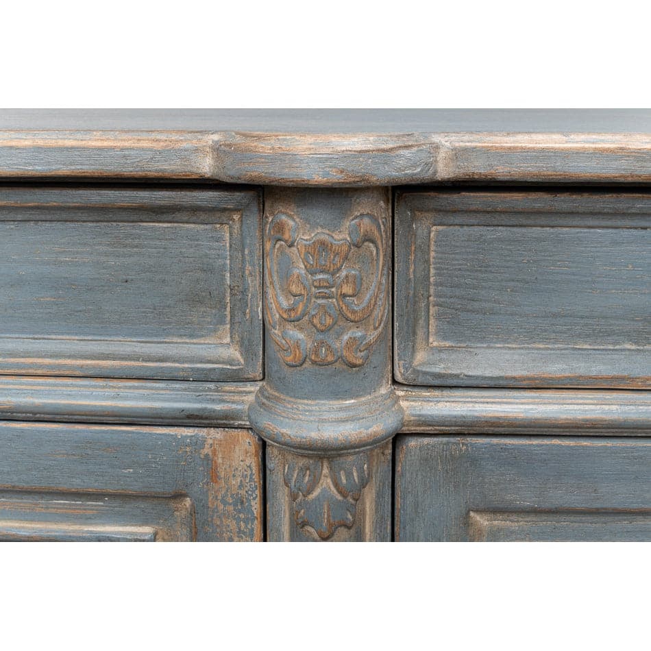 Lilac Sideboard, Blue Finish-SARREID-SARREID-52760-Sideboards & Credenzas-5-France and Son