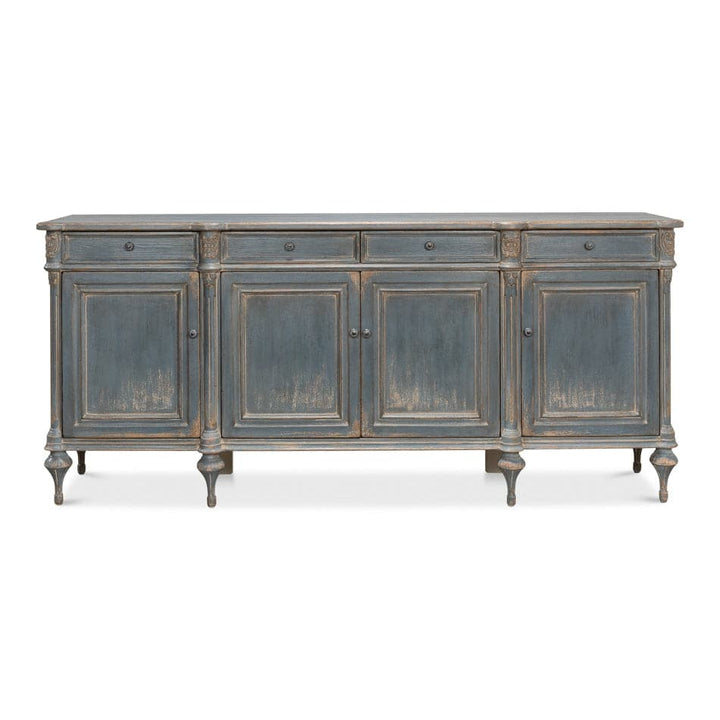 Lilac Sideboard, Blue Finish-SARREID-SARREID-52760-Sideboards & Credenzas-1-France and Son