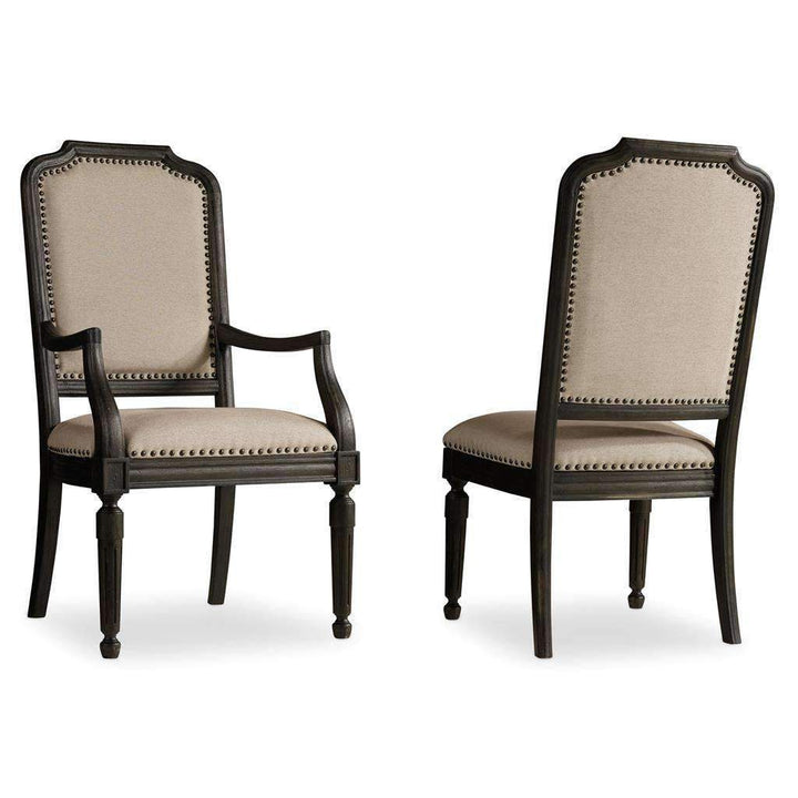 Corsica Dark Upholstered Side Chair-Hooker-HOOKER-5280-75411-Dining Chairs-1-France and Son