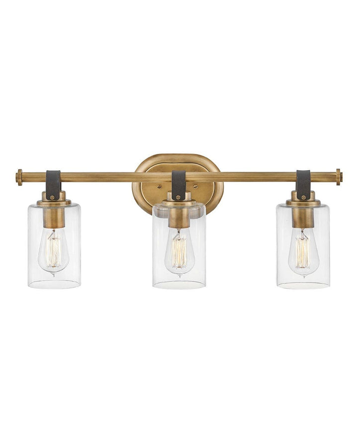 Bath Halstead - Three Light Vanity-Hinkley Lighting-HINKLEY-52883HB-Bathroom LightingHeritage Brass-2-France and Son