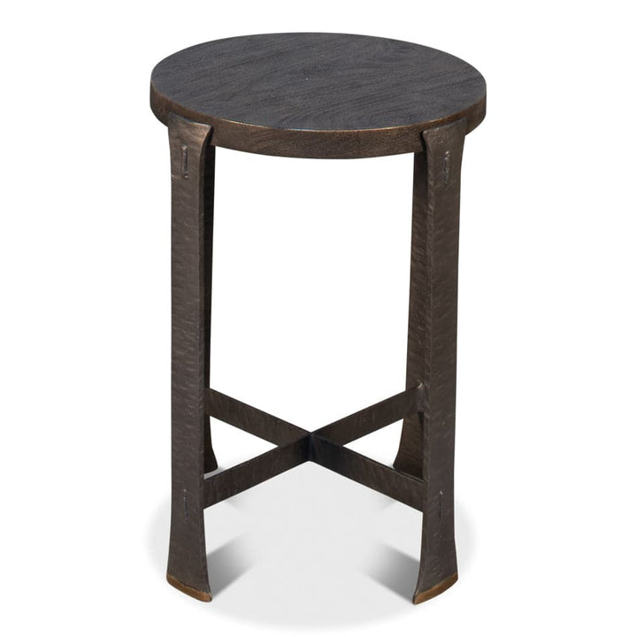 Forged Slats Side Table-SARREID-SARREID-52896-Side Tables-2-France and Son