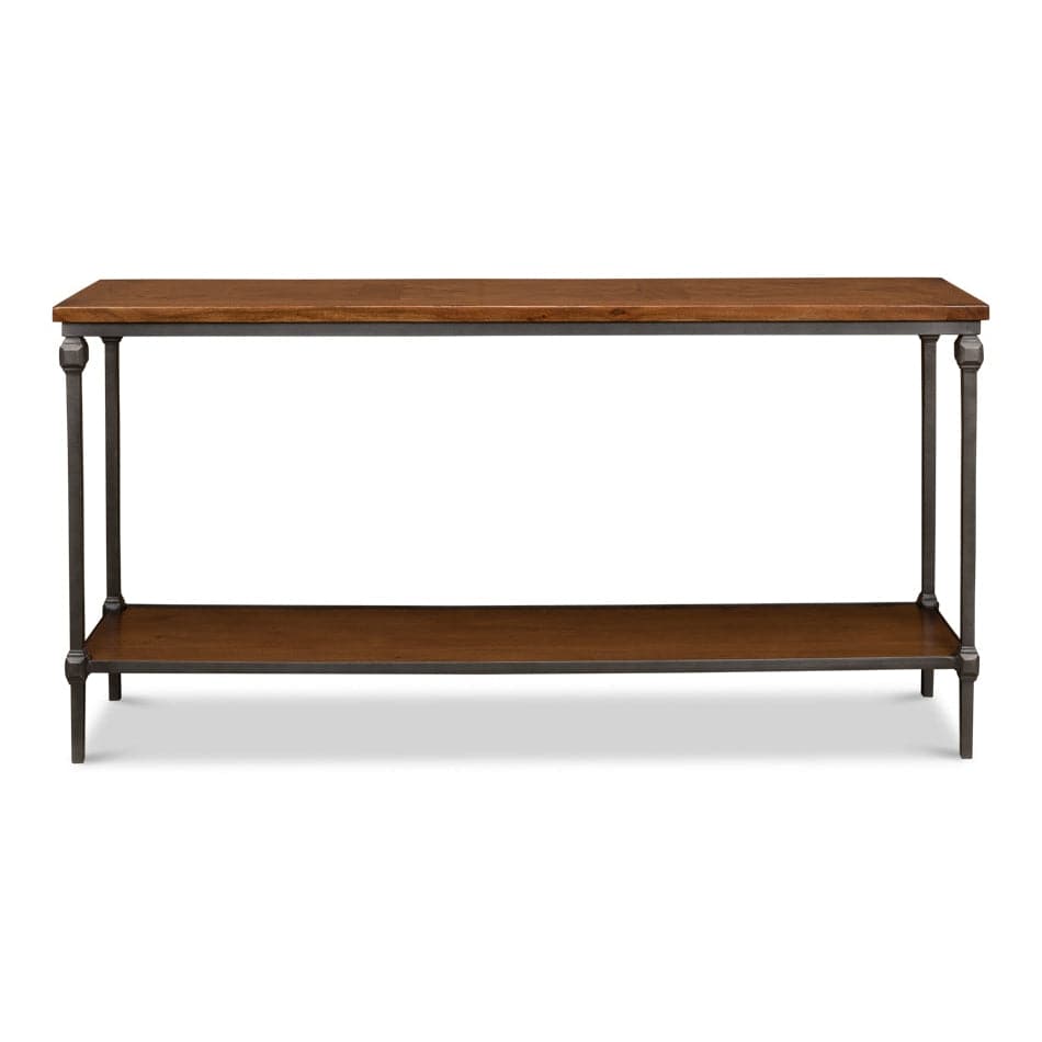 Hunter Parquet Double Console-SARREID-SARREID-52991-Console Tables-1-France and Son