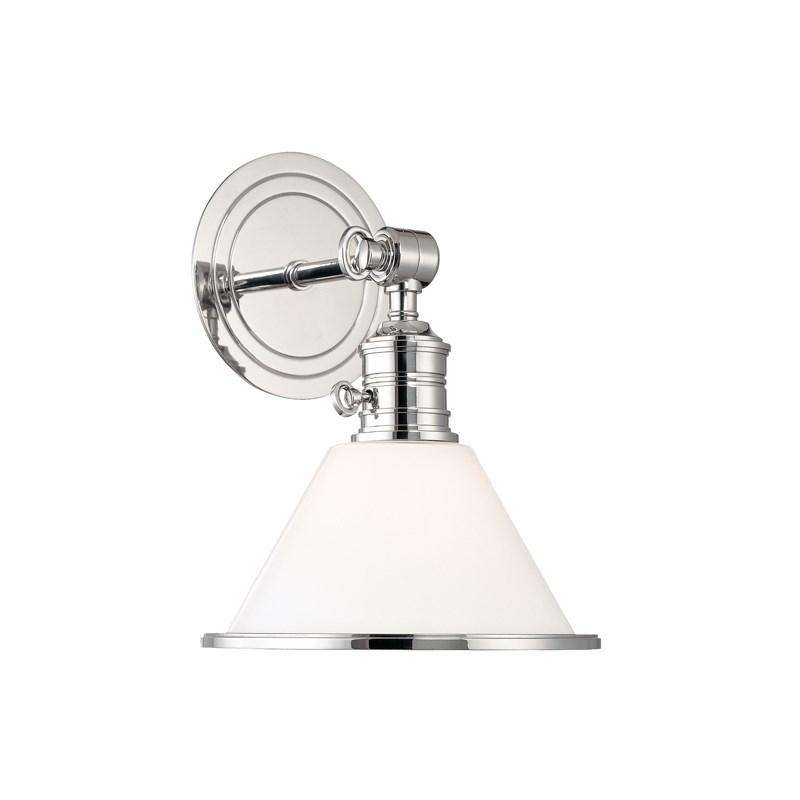 Garden City 1 Light Wall Sconce Polished Nickel-Hudson Valley-HVL-8331-PN-Wall Lighting-1-France and Son