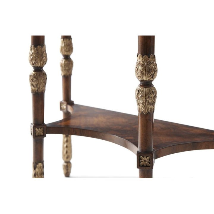 Beauty of Leaves Accent Console Table-Theodore Alexander-THEO-5300-083-Console Tables-5-France and Son