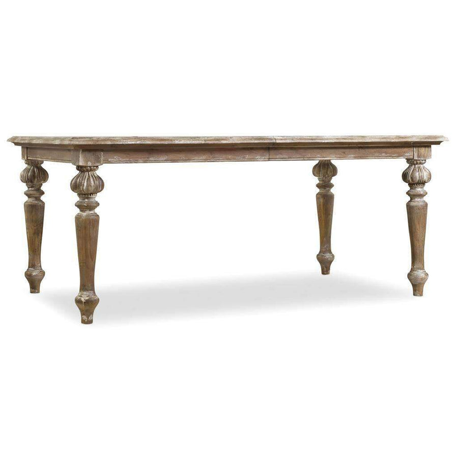 Chatelet Rectangle Leg Dining Table with Two 18'' Leaves-Hooker-HOOKER-5300-75200-Dining Tables-1-France and Son