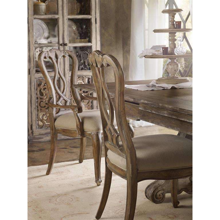 Chatelet Splatback Arm Chair-Hooker-HOOKER-5350-75400-Dining ChairsNatural White Shade-4-France and Son