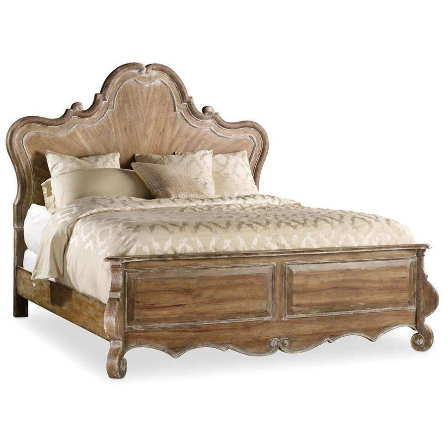 Chatelet Wood Panel Bed-Hooker-HOOKER-5300-90260-BedsCalifornia King-1-France and Son