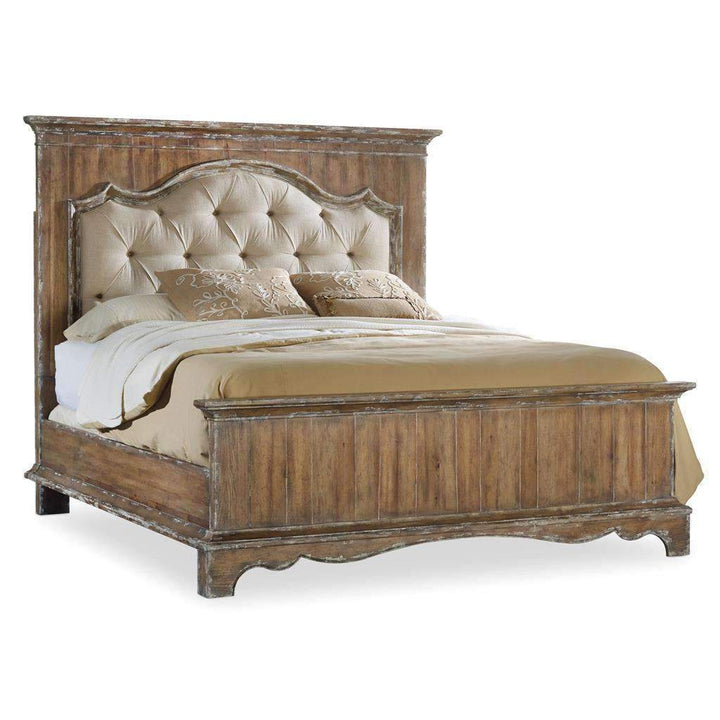 Chatelet Upholstered Mantle Panel Bed-Hooker-HOOKER-5300-90860-BedsCalifornia King-1-France and Son