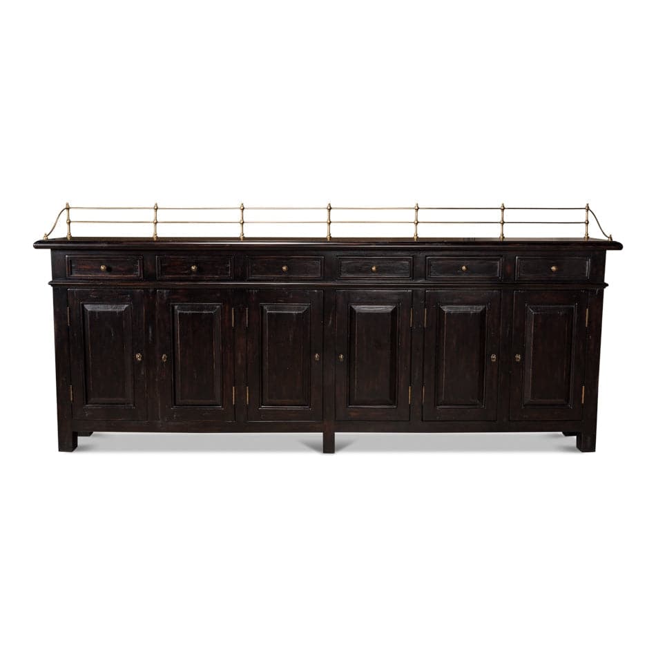 Covent Gardens Sideboard-SARREID-SARREID-53020-Sideboards & CredenzasBlack-1-France and Son