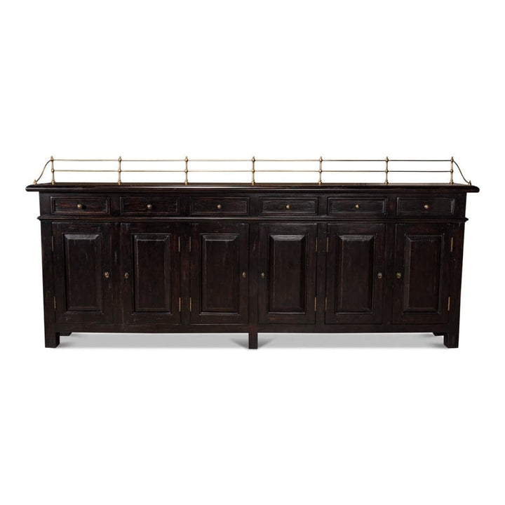 Covent Gardens Sideboard-SARREID-SARREID-53020-Sideboards & CredenzasBlack-1-France and Son