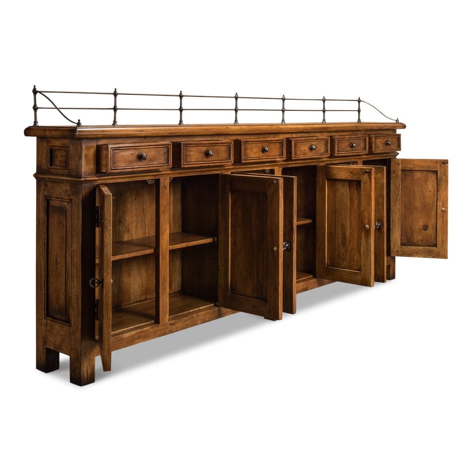 Covent Gardens Sideboard-SARREID-SARREID-53020-Sideboards & CredenzasBlack-4-France and Son