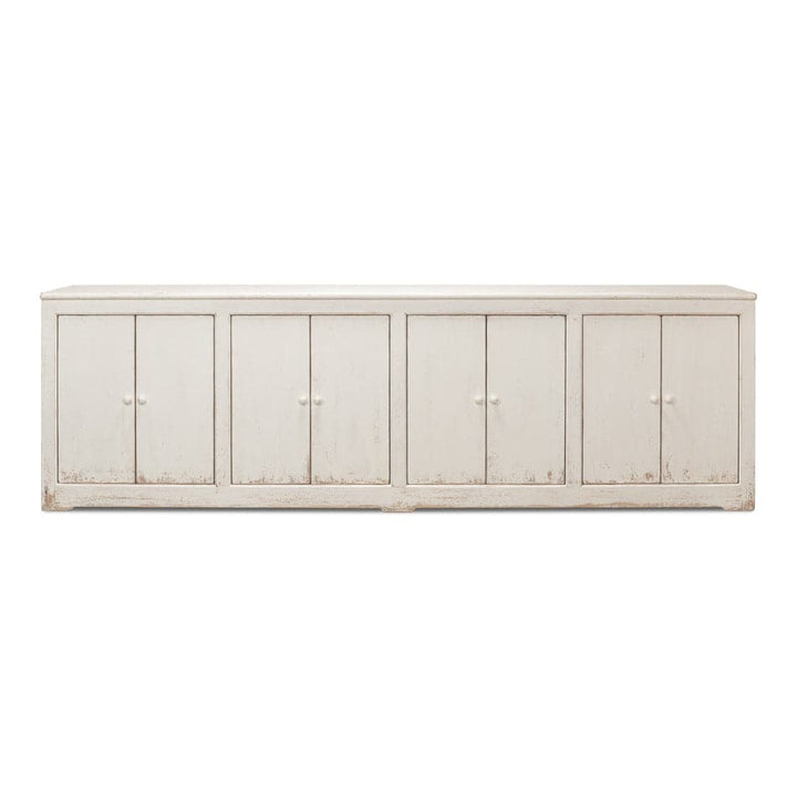 Eight Is Enough Sideboard-SARREID-SARREID-53045-Sideboards & CredenzasWhitewash-2-France and Son