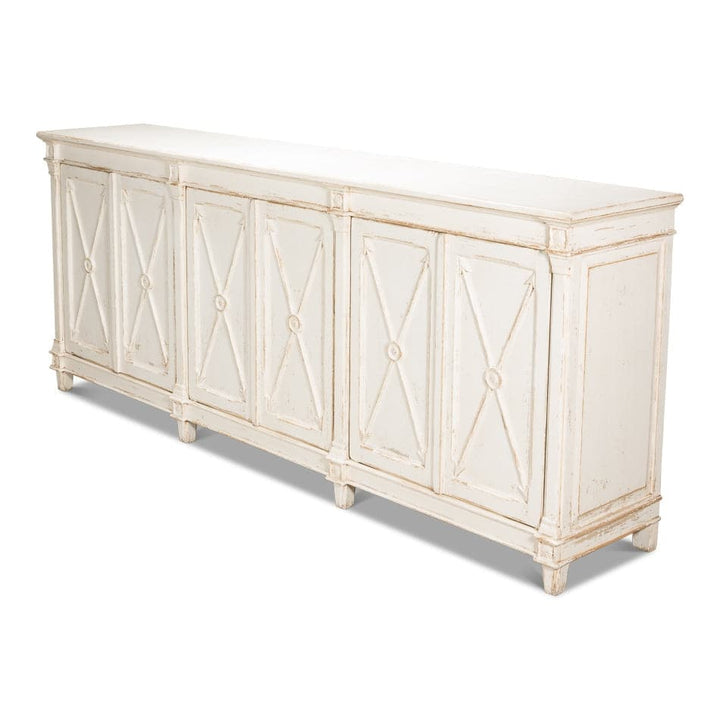 Marksman Sideboard, Whitewash-SARREID-SARREID-53046-Sideboards & Credenzas-4-France and Son