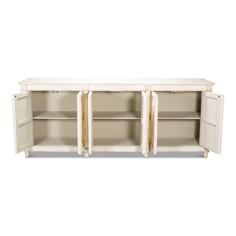 Marksman Sideboard, Whitewash-SARREID-SARREID-53046-Sideboards & Credenzas-2-France and Son